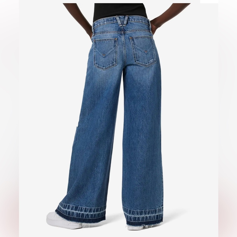 NWT Hudson Freya Mid-Rise Wide Leg Distressed Skater Jeans Sz 30 - Picture 2 of 16